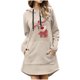 thumbnail image 2 of Vestidos de Navidad Para Mujer Elk Santa Print Pullover Dress Con Bolsillo Otoño Invierno Manga Larga Casual Sudadera Vestido Odeerbi ODB202772, 2 of 6