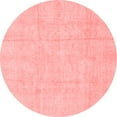 thumbnail image 1 of Ahgly Company Indoor Round Oriental Red Traditional Area Rugs, 6' Round, 1 of 4