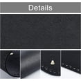 thumbnail image 3 of 2pcs Black Crochet Bag Bottom Base 11.8x5.9" PU Leather Oval Bag Shaper Cushion Pad with 4mm Holes Nails for Knitting Leather Bag Handbags Shoulder Bags DIY Accessories DIY, 3 of 7