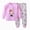 L101-Hot Pink, variant on Kids Toddler Boys Girls Easter Pajamas Animal Cute Rabbit Buddy Pajamas Easter Gift Sleepwear Pjs Set(L101-Orange,4-5 Y)