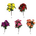 thumbnail image 4 of Becaristey 2pcs/set Artificial Flower Faux Flowers And Plants Wide Application Realistic pink 1Set, 4 of 6