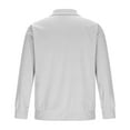 thumbnail image 5 of WAENQINLA Mens Waffle Long Sleeve Shirt Quarter Button Collared Solid Color Golf Shirt Big and Tall Work Basic Pullover Tops White S, 5 of 6