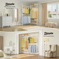 thumbnail image 5 of Timate F2 Industrial Pipe Clothes Rack Wall Mounted Clothing Rack for Hanging Clothes,White, 5 of 8