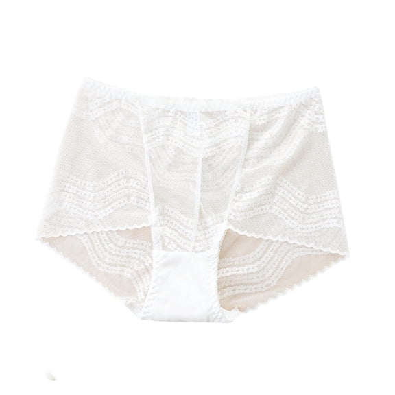 Levmjia Women Underwear High Waist Lace Mesh Seamless Breathable Hollow Out Shaping Panties Comfortable Daily Wear And Special Occasions