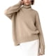 thumbnail image 2 of Suéter de cuello alto para mujer, moda informal, manga larga, cuello alto, suéter para mujer, 2 of 8
