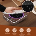 thumbnail image 4 of BN-LINK Coffee Mug Warmer with Light, Electric Cup Warmer for Desk with 3 Temperature Settings, Auto Shut Off, Beverage Warmer for Heating Coffee, Milk, Tea and Hot Chocolate(Wood Color), 4 of 9