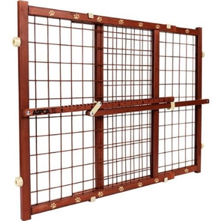 ASPCA Wooden Pressure Mount Pet Gate, Assembled Product Width 30" Wide