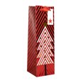 thumbnail image 1 of Sac cadeau en papier de Noël Holiday Time Red Tree, petit format, motif vin, 1 of 5