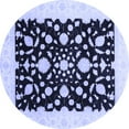 thumbnail image 1 of Ahgly Company Indoor Round Oriental Blue Traditional Area Rugs, 8' Round, 1 of 4