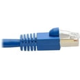 thumbnail image 4 of Tripp Lite Cat6a 10G-Certified Snagless Shielded STP Network Patch Cable (RJ45 M/M), PoE, Blue, 25 ft., 4 of 5