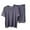 Dark Gray, variant on Chbgutlmr Pajamas for Women Sets 2 Piece Round Neck Short Sleeve Soft Tops Loose Elastic Waisted Shorts Outfits