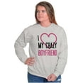 thumbnail image 3 of Funny Cute Set for Couples Matching Women Crewneck Sweatshirt Brisco Brands L, 3 of 7