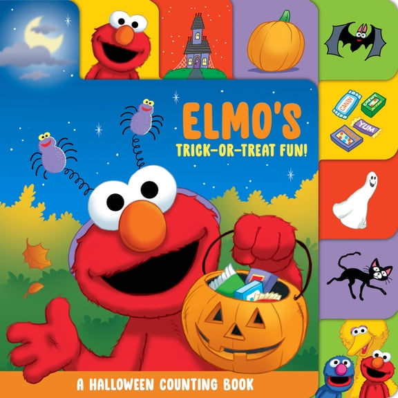 Elmo's Trick-Or-Treat Fun!: A Halloween Counting Book (Sesame Street), (Board Book)