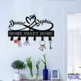 thumbnail image 4 of Handmadetneonsign Home Sweet Home Coat Rack Wall Hanger, Infinity Heart Metal Wall Hooks, Name Wedding Keys Holder Home Decor 83314, 4 of 5