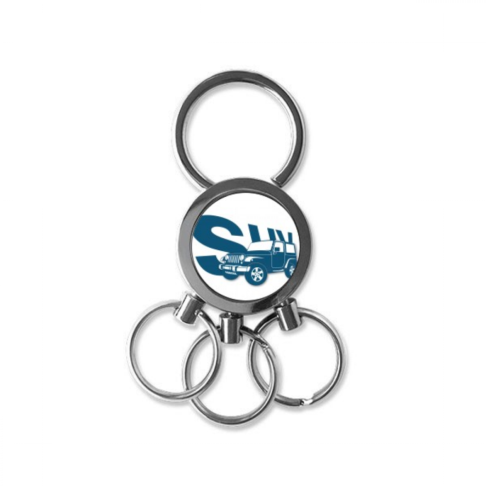 Functional Vehicle Classics Stainless Steel Metal Key Holder Chain Ring