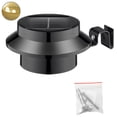 thumbnail image 1 of Inteprter Lámpara de inducción de movimiento de valla de jardín de patio exterior con luz solar LED para decoración de jardín Wall Street Iluminación y accesorios Negro Luz calida Inteprter HA002305-04, 1 of 1