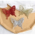 thumbnail image 1 of Fiudx Mariposas Huecas con Purpurina Dorada, Decoración para Árbol de Navidad y Boda, Versátiles para Cajas de Regalo, Ideal para Fiestas Navideñas, Elegante Juego de Adornos, 13 X 12 Cm., 1 of 7