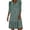 Green, variant on Women's Casual Flowy Boho Mini Dress 3/4 Sleeve Christmas Sweatershirts Long Sleeve Crewneck Oversized Printed Midi Pullover Beach Dresses Blue S-5XL