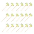 thumbnail image 2 of 20pcs Green Coconut Tree Bamboo Toothpicks for Cake and Appetizers Sturdy Disposable Design, 2 of 5