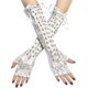 thumbnail image 1 of Guantes sin dedos estilo punk para mujer, guantes rotos para cosplay, para fiesta de disfraces de Halloween, 1 par, 1 of 2