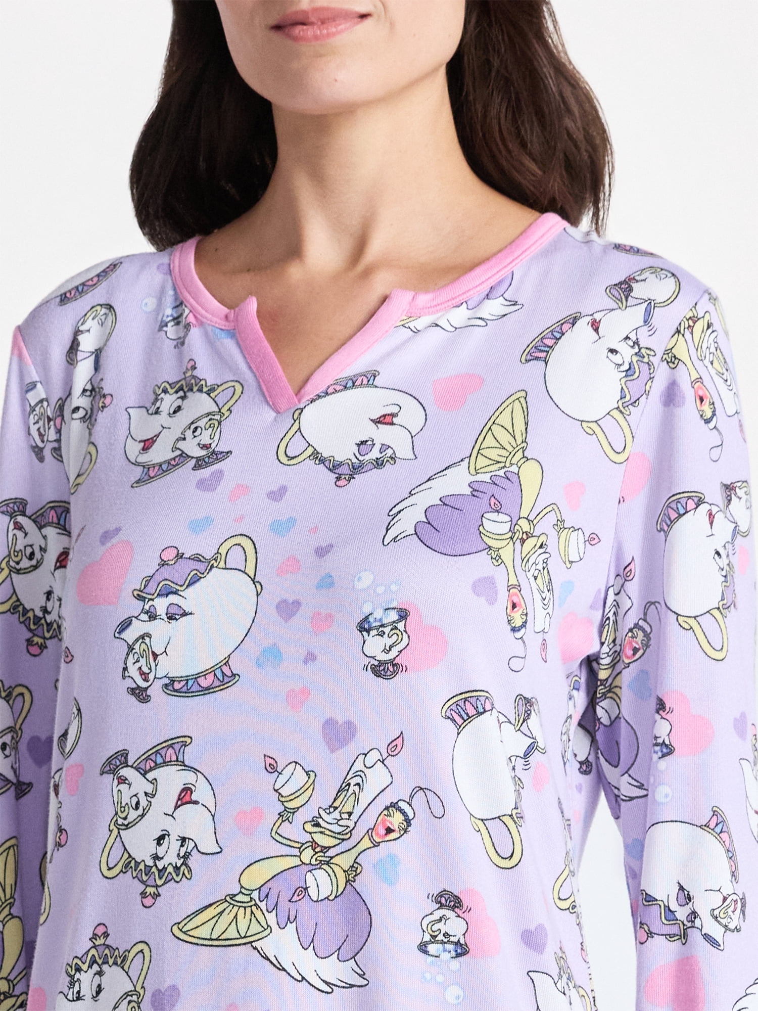 Disney Beauty and the Beast Women's Valentine's Day Sleepshirt, Sizes XS-3X