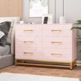 thumbnail image 7 of NEILA Dresser for Bedroom with 6 Drawer, TV Stand Wood Dressers Chest of Drawers with Metal Handles for Living Room Hallway Entryway, 7 of 7