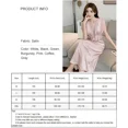 thumbnail image 2 of Camisón Sexy de satén para mujer, Vestido largo de dormir de retazos de encaje, lencería íntima, ropa de dormir suelta para el hogar, novedad de verano, 2 of 2