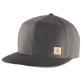 thumbnail image 1 of Cap Carhartt Firm Duck Flat Brim para hombre, color gris, 1 of 2