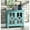 Aqua, variant on Traditional Accent Chest | Suitable for Living Room Décor | Wood and Mirrored Glass Combination | Resolves Storage Capacity Concerns