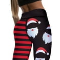 thumbnail image 5 of Franhais Women Christmas Leggings, Fashion Holiday Printed High Waist Compression Skinny Workout Athletic Pants, 5 of 9