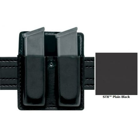 SAFARILAND 79 Slimline Open Top Double Magazine Pouch Finish: STX Plain Black for Belt Gun Fit: Glock