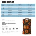 thumbnail image 4 of Kdxio Autumn Pumpkin Leaves for Men's Muscle T-shirt,Sleeveless for Workout Running Athletic Gym Lounge Casual, 4 of 5