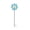 🥝 Blue_Base#196, variant on Outdoor Metal Garden Windmill Decor - Rotating Wrought Iron Wind Spinner, Vintage Floral Petal Design, Rust-Resistant Yard Art, Lawn Courtyard Balcony Ornament