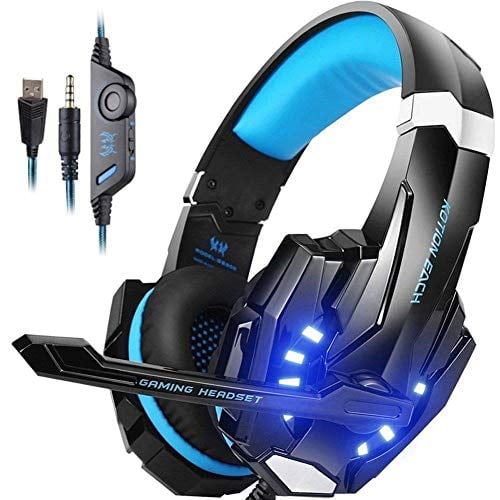 Fortnite Characters Headset Gaming Headset For Playstation Ps4 3 5mm Fortnite Headphone For Ps4 Pc Xbox One Controller Blue Walmart Com Walmart Com