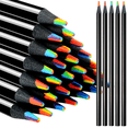 thumbnail image 1 of Wooden Rainbow Pencils, Multicolored Pencils Assorted Colors Art-Supplies for Drawing Coloring Sketching 24Pcs, 1 of 5