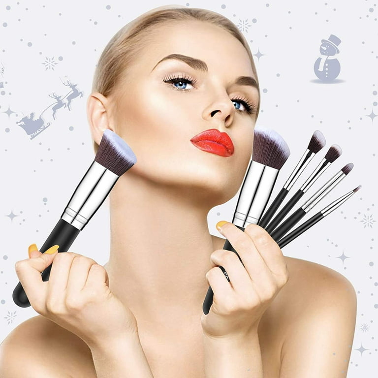 USTAR Makeup Brushes Kit 16PCs Makeup Brush Set Premium Synthetic Concealers Foundation Brush Blending Face Powder Blush Eyeshadow Brush Make up