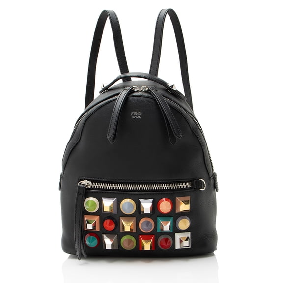 Pre-Owned Fendi Leather Studded By The Way Mini Backpack