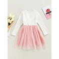 thumbnail image 4 of Toddler Infant Baby Girl Easter Dress Ribbed Knit Top Lovely 3D Rabbit Doll Layered Bunny Tulle Tutu Dresses, 4 of 9