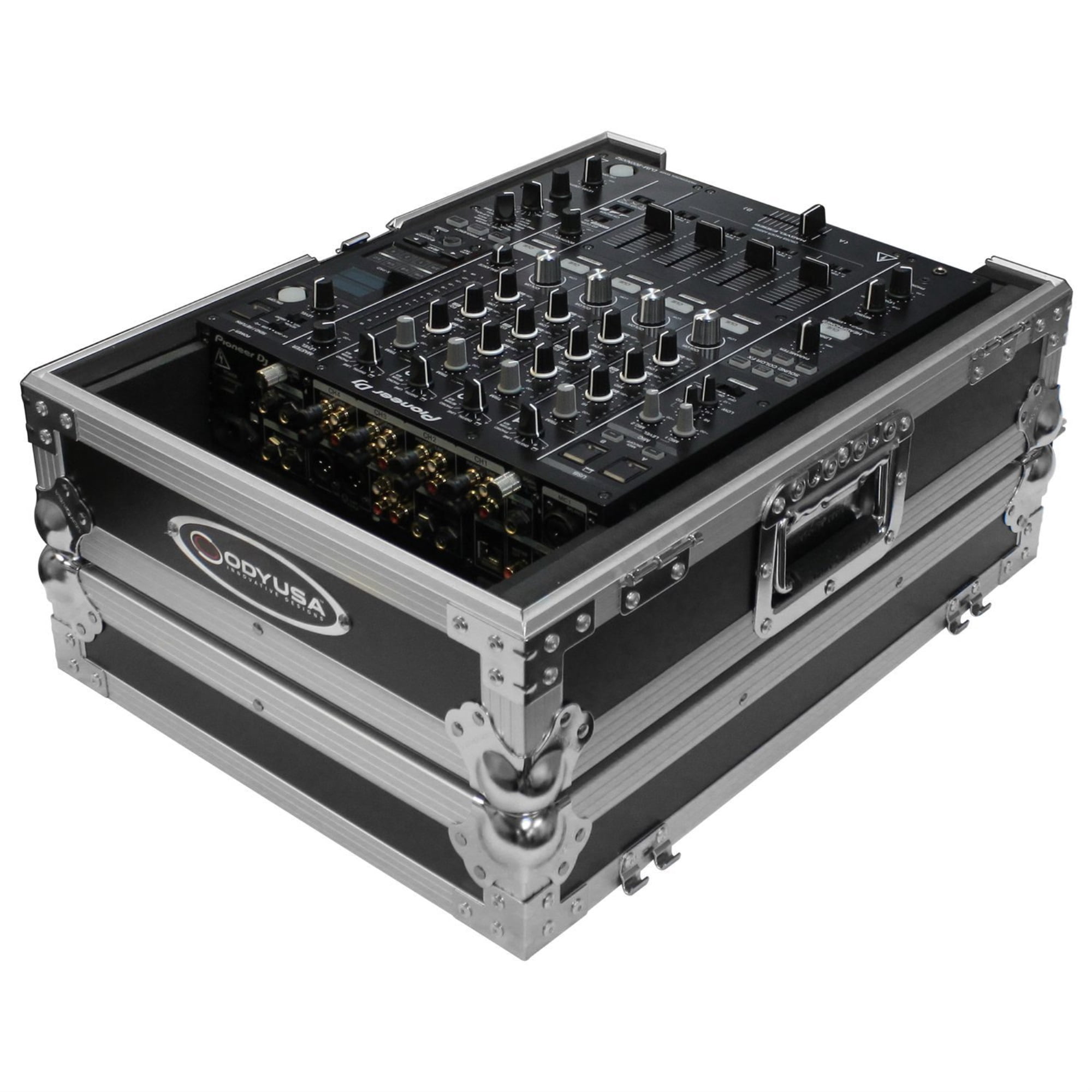 Odyssey FZ12MIXXD Universal 12″ Format DJ Mixer Flight Case with Extra Deep Rear Cable Compartment