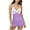 A49 Purple, variant on Mifsaly Women One Piece Swim Dress Skirted Swimsuit Ruched Tummy Control Bathing Suit Striped Halter V Neck Slim Fit Swimwear with Ruffle Hem for Cruise XXL