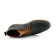 thumbnail image 6 of Ferro Aldo Marvin MFA506032 Mens Lightweight Casual Chucka Desert Boots with Gum Sole, in Black, Men's Size 6.5, 6 of 10