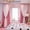 Pink, variant on Star Curtains Stars Blackout Curtains for Kids Girls Bedroom Living Room Colorful Double Layer Star Cut Out Stripe Window Curtains, 1 Panel