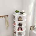 thumbnail image 6 of Holaki 6-Tiers Rotating Shoe Rack Tower, Spinning Shoe Display, 360° Rotating Shoe Organizer - Holds Up to 24 Pairs in Entryway, Living Room, Hallway, 6 of 6