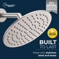 thumbnail image 2 of Cabezal de ducha Rainfall HammerHead Showers®, 20 cm, níquel cepillado, 2 of 9