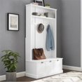 thumbnail image 2 of Crosley Brands CF6024-WH Ellison Hall Tree, Blanc, 2 of 13