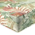 thumbnail image 4 of Jordan Manufacturing 46.5" x 24" Wesley Almond Green Leaves Rectangular Outdoor Deep Seat Chair Cushion Set with Welt, 4 of 11
