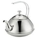 thumbnail image 1 of Tetera de acero inoxidable de 2 litros con asa resistente para cocina. Plateado, 1 of 7