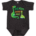 thumbnail image 3 of Inktastic My Nan Loves Me Grandson Dinosaur Boys Baby Bodysuit, 3 of 5