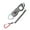 grey, variant on Stainless Steel Fish Grip Grabber Lightweight Fish Holder Tool Portable Fish Lip Gripper With Lanyard Fishing Gear