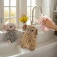 thumbnail image 4 of Unique Bargains Chenille Cute Cartoon Elephant Plush Soft Absorbent Hand Towel Brown, 4 of 4